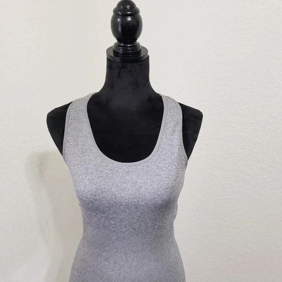 RacerBack Tank Control Shapewear Top Grey Slimming - Picture 3 of 8